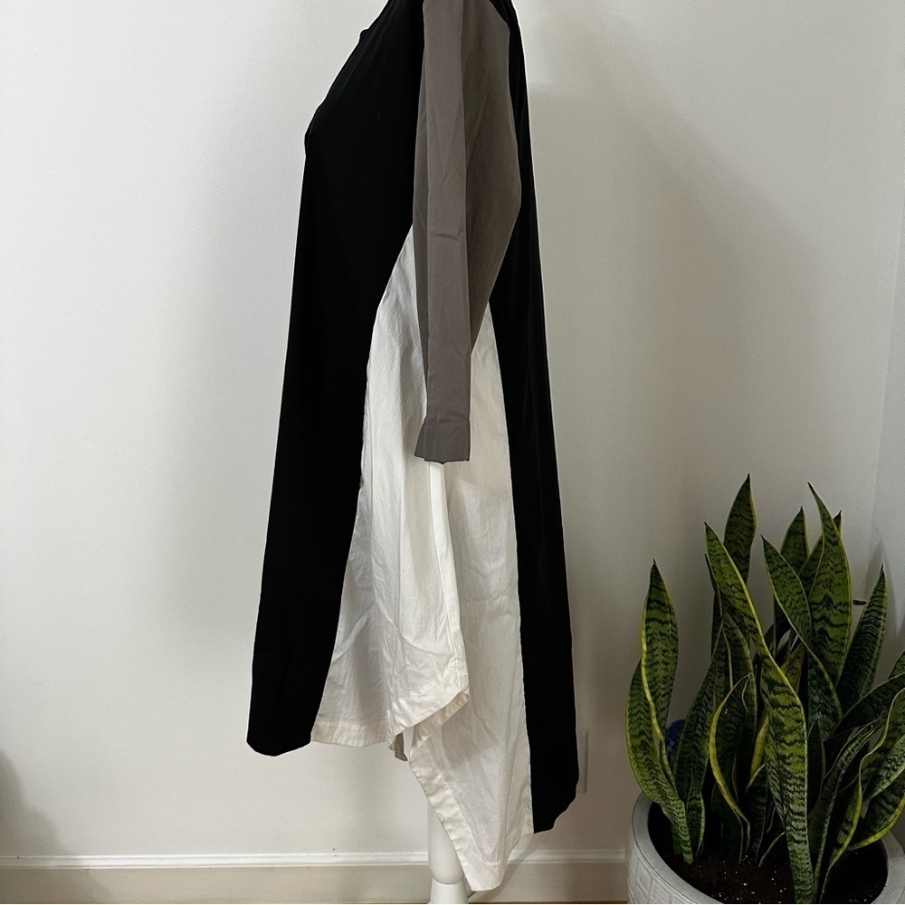 Alembika Tunic Dress Color Block Asymmetrical Pockets Size 5 - Picture 4 of 11